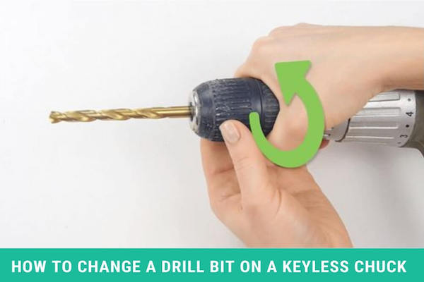 How to change a drill bit on a keyless chuck