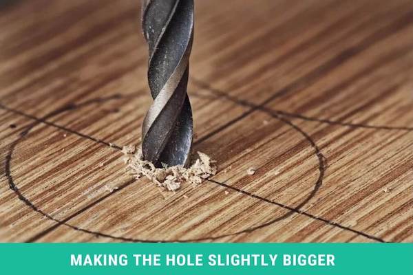 how to drill a hole bigger than your drill bit