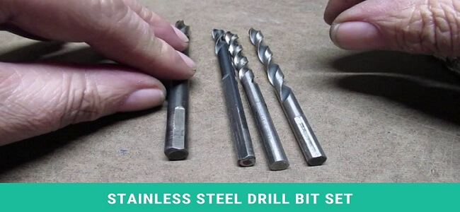 stainless steel drill bit set