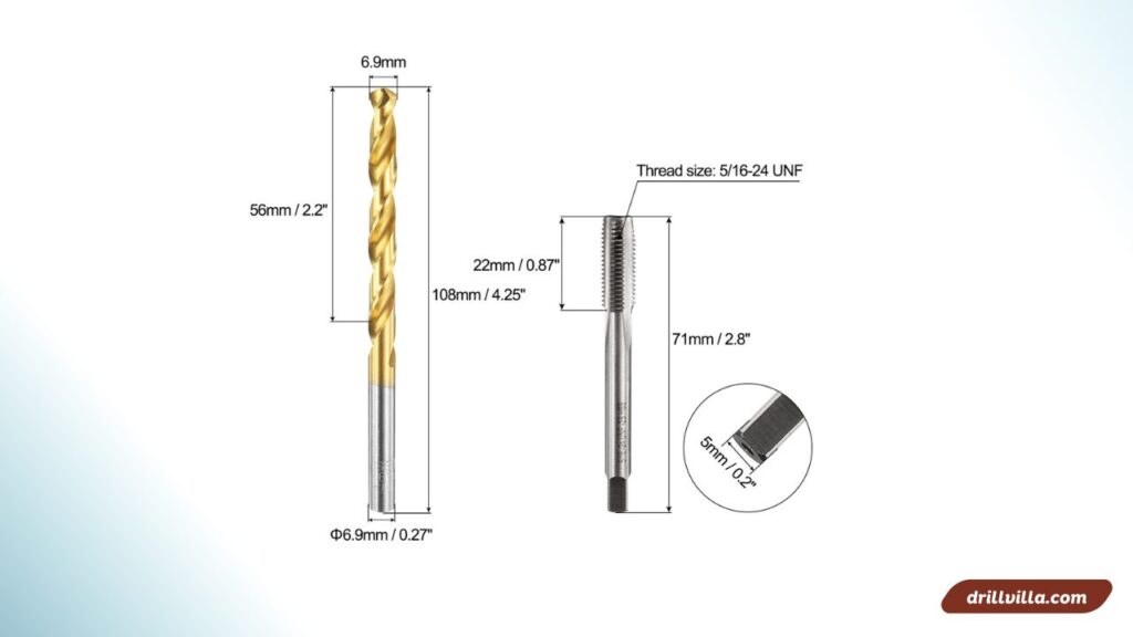 what size of drill bit for a 5/16 tap