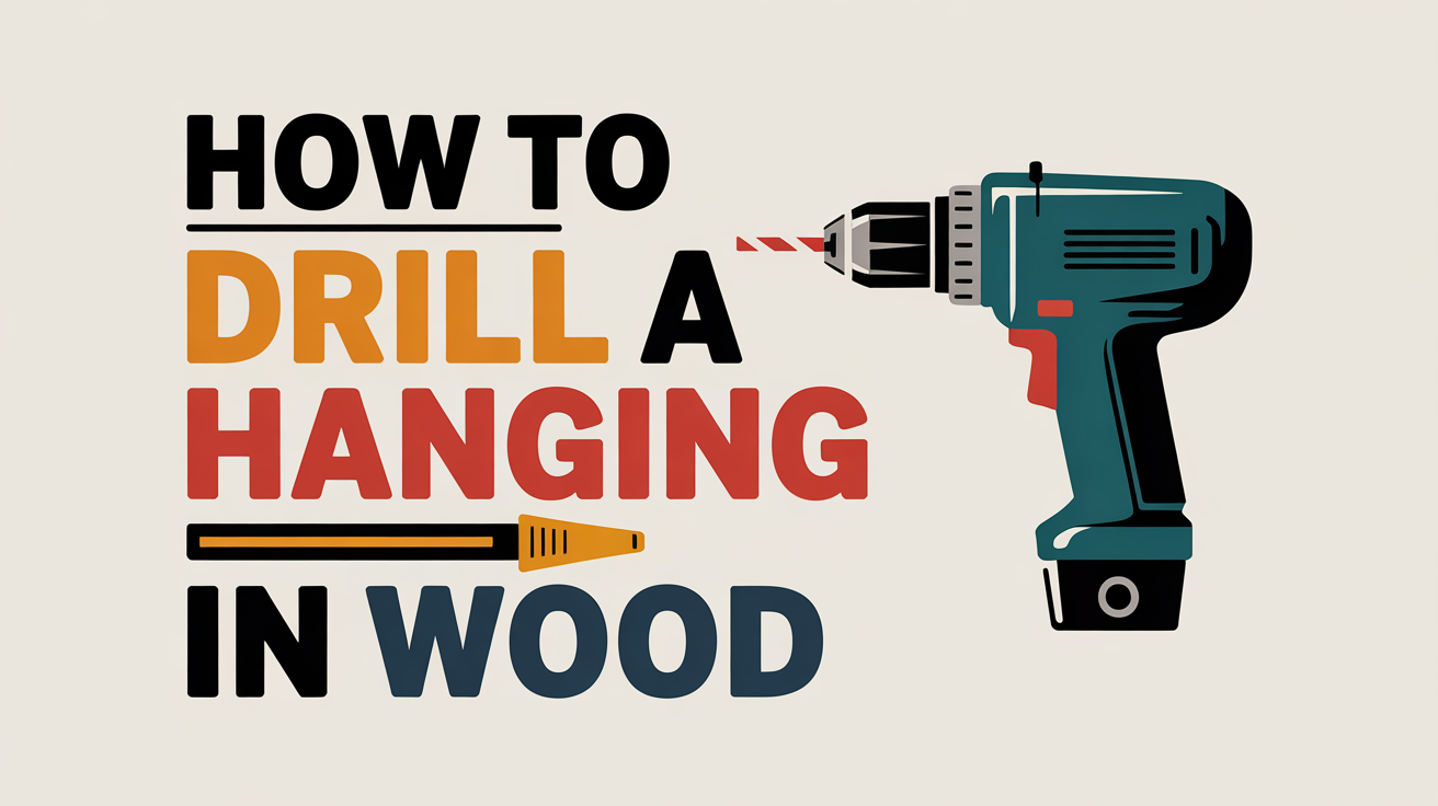 How to Drill a Hanging Hole in Wood