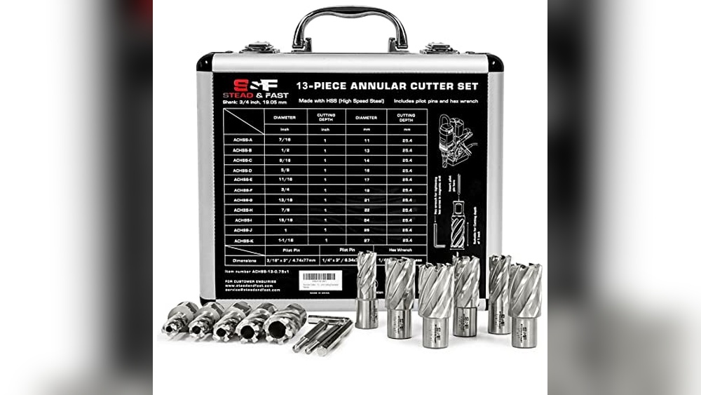 Mag Drill Press With Annular Cutter Set